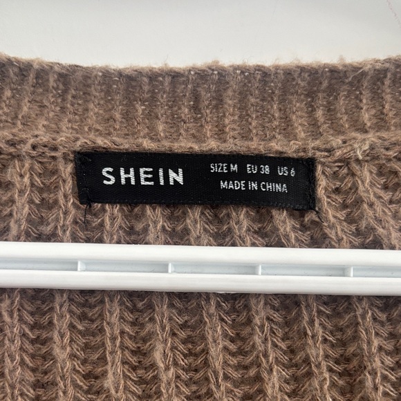 SHEIN Brown Ribbed Cardigan - Picture 2 of 2